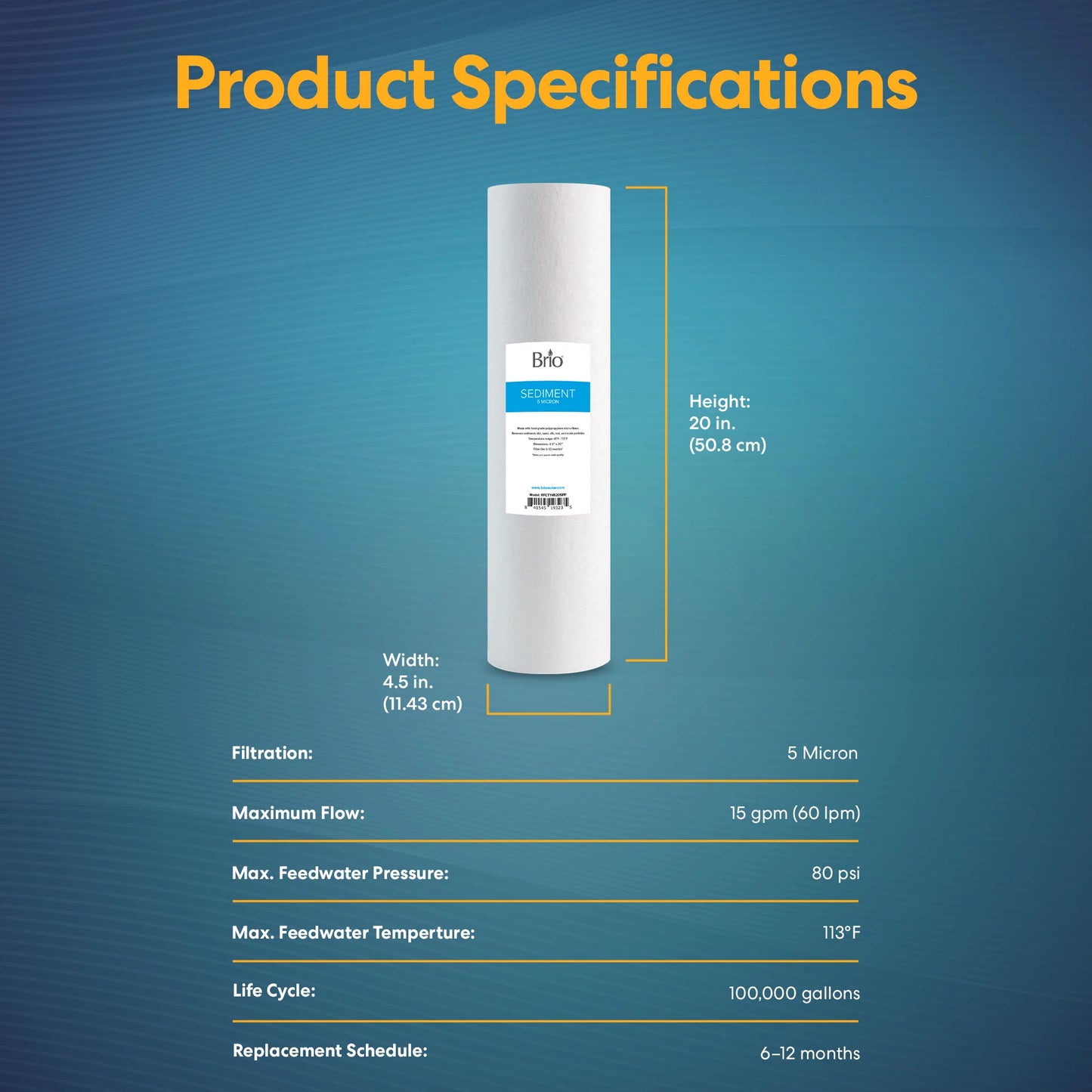 5 Micron Sediment Filter
