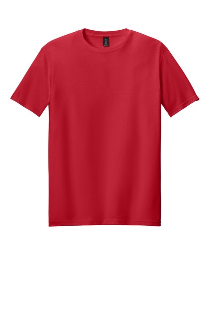 Short-Sleeved Cotton T-Shirt with Custom Screenprint Logo (Front & Back) - 3XL, Red image