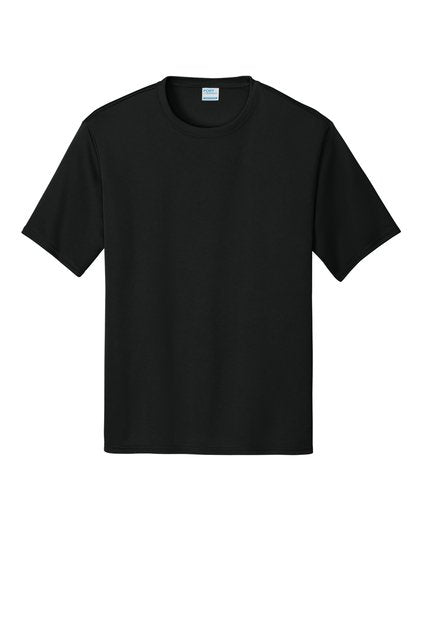 Short-Sleeved Performance T-Shirt w/ Custom Screenprint Logo (Front & Back) - 4XL, Black image