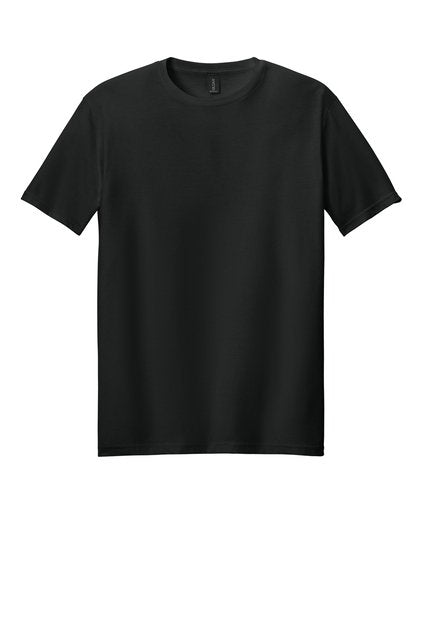 Short-Sleeved Cotton T-Shirt with Custom Screenprint Logo (Front & Back) - 3XL, Black image