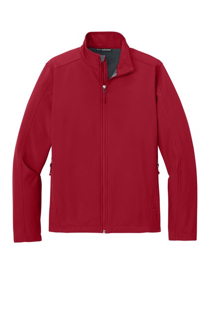 Port Authority® Core Soft Shell Jacket (Includes Embroidered Logo) - Red, Small image