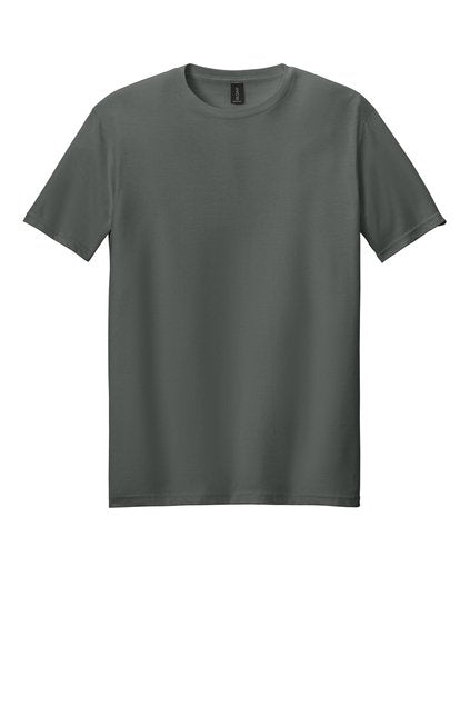 Short-Sleeved Cotton T-Shirt with Custom Screenprint Logo (Front & Back) - 3XL, Charcoal image